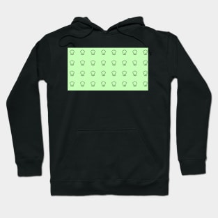 Popcorn Print with Pastel Green Background Hoodie